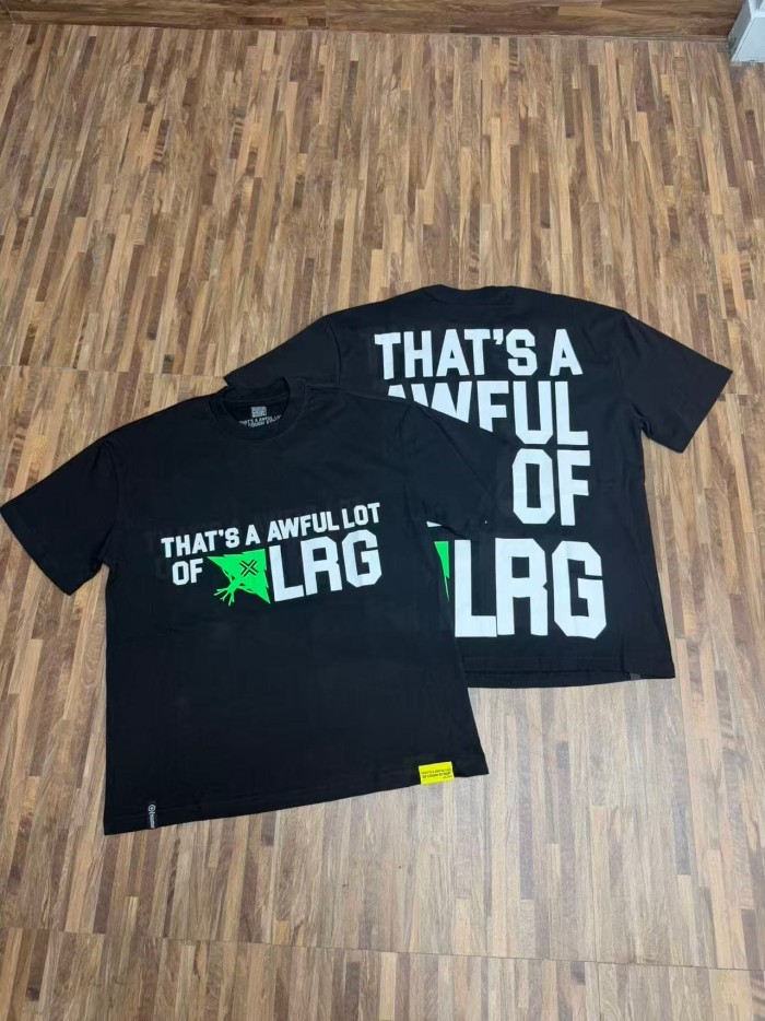 Simple Urban Street Neon Green Claw Texture Brand Logo Dual Side Contrast Typography Tee 2 colors 29302220