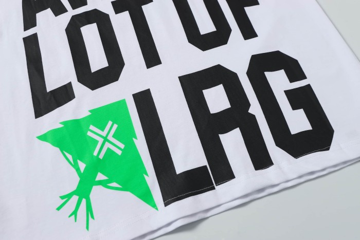 Simple Urban Street Neon Green Claw Texture Brand Logo Dual Side Contrast Typography Tee 2 colors 29302220