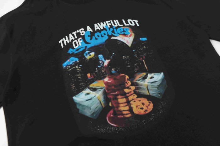 Streetwear Double Side Screen Print That's A Awful Lot Of Cookies Money City Graphic Tee 29302393