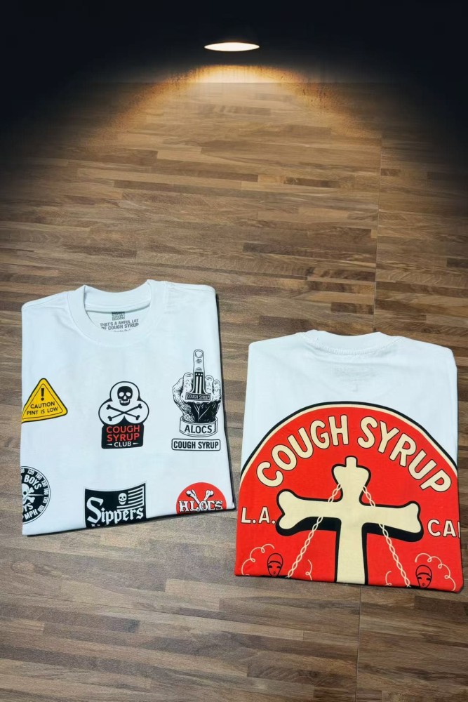Vintage Biker Club Patchwork Printed Multi Stickers Sleeve Accent Double Side Tee 2 colors 29302076