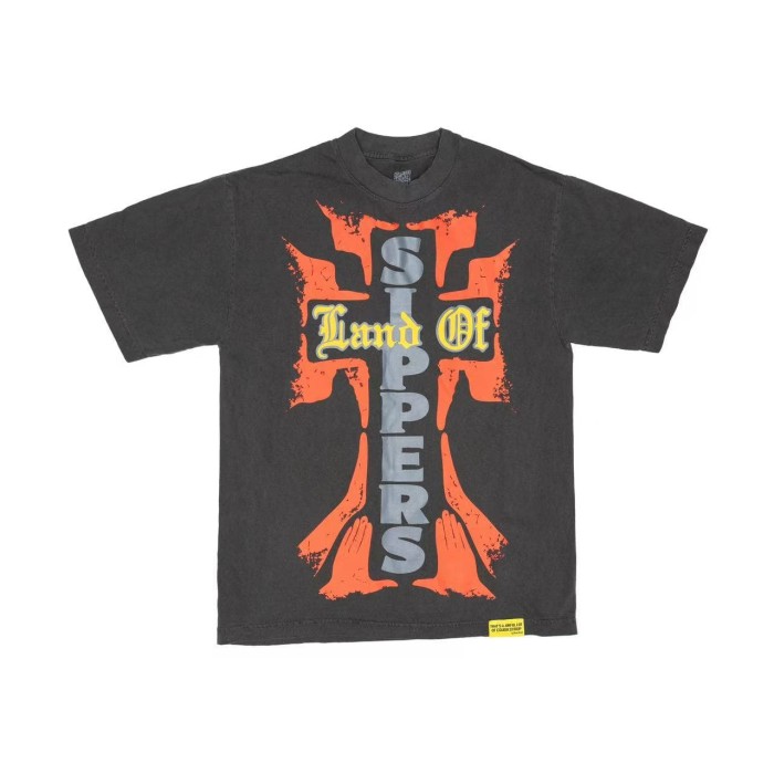 Vintage Grunge Street Distressed Splatter Cross Letter Graphic Front Stacked Bold Slogan Back Double Sided Tee 2 colors 29302080