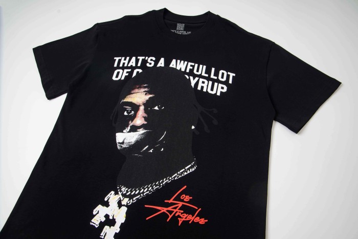 Rapper Portrait Los Angeles Signature Rio Free Motif Print Tee 2 colors 29303818