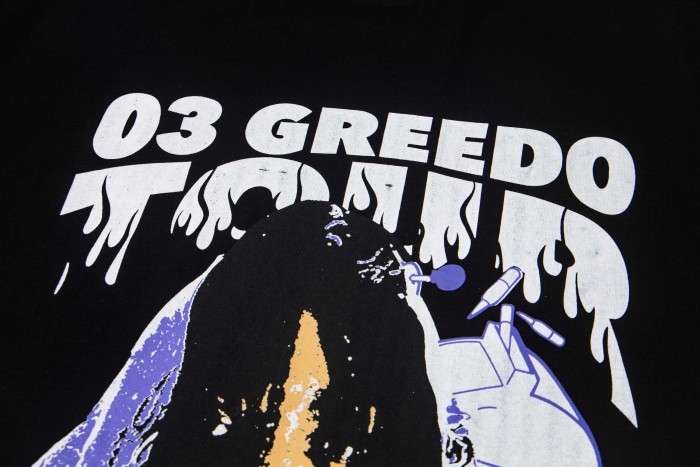 03 Greedo Tour Drip Font Purple Tint Portrait Front Concert City Venue Schedule Text Print Tee 29303881