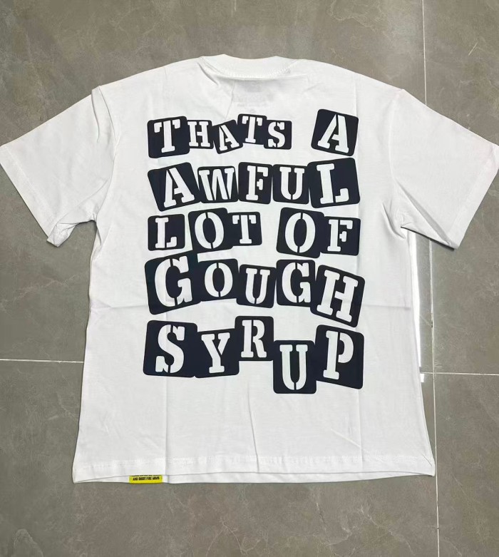 Red Neon Outline Skeleton Cupid Angel Actavis Cough Syrup Bottle Spider Multi Element Combo Graphic Tee 29303909
