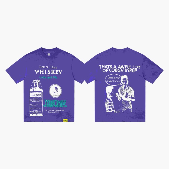 Retro Old Fashion Drug Label Typography Front Comic Bubble Text Graphic Print Tee 29303849