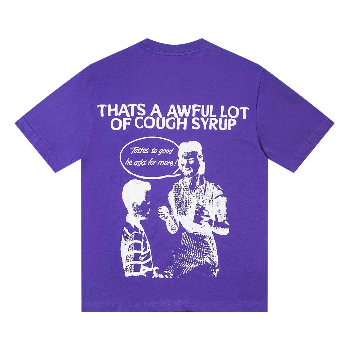 Retro Old Fashion Drug Label Typography Front Comic Bubble Text Graphic Print Tee 29303849