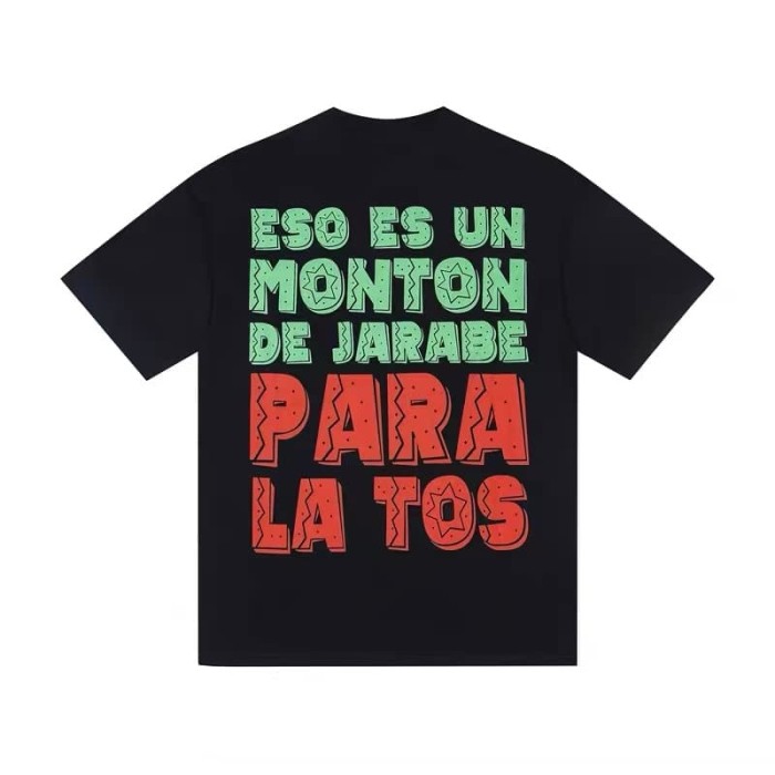 Day Of The Dead Mariachi Skeleton Horse Rider English Spanish Slogan Double Sided Print Tee 2 colors 29303796
