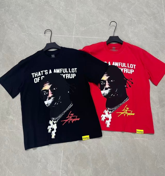 Rapper Portrait Los Angeles Signature Rio Free Motif Print Tee 2 colors 29303818
