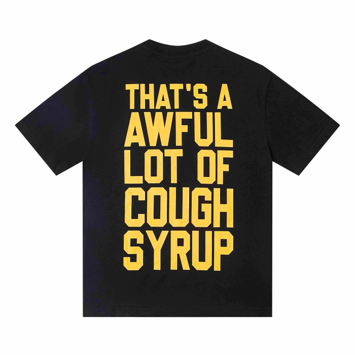 The Last Supper Hip Hop Rapper Group Remake Painting Front Large Bold Yellow Block Letter Slogan Print Tee 29303902