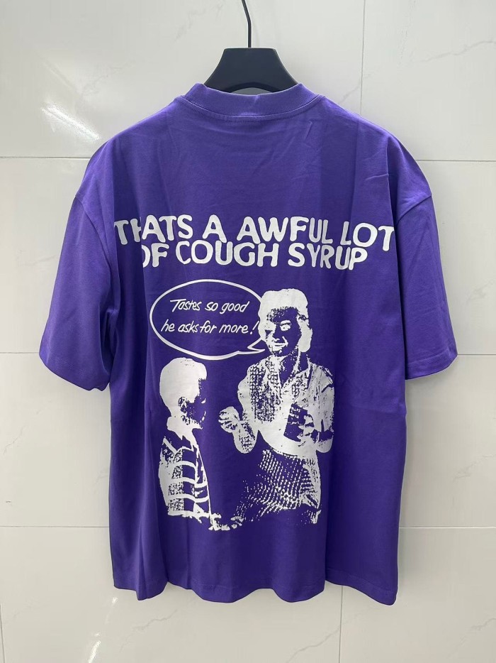 Retro Old Fashion Drug Label Typography Front Comic Bubble Text Graphic Print Tee 29303849