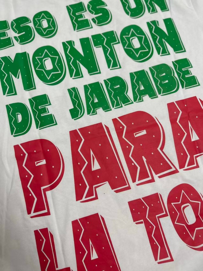 Day Of The Dead Mariachi Skeleton Horse Rider English Spanish Slogan Double Sided Print Tee 2 colors 29303796