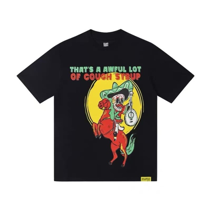 Day Of The Dead Mariachi Skeleton Horse Rider English Spanish Slogan Double Sided Print Tee 2 colors 29303796