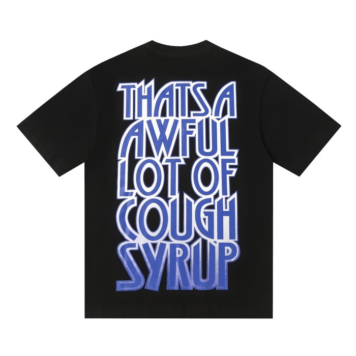 Hip Hop Streetwear Gothic Stacked Letter Slogan USA Continent Map Emblem Badge Double Side Tee 29303789