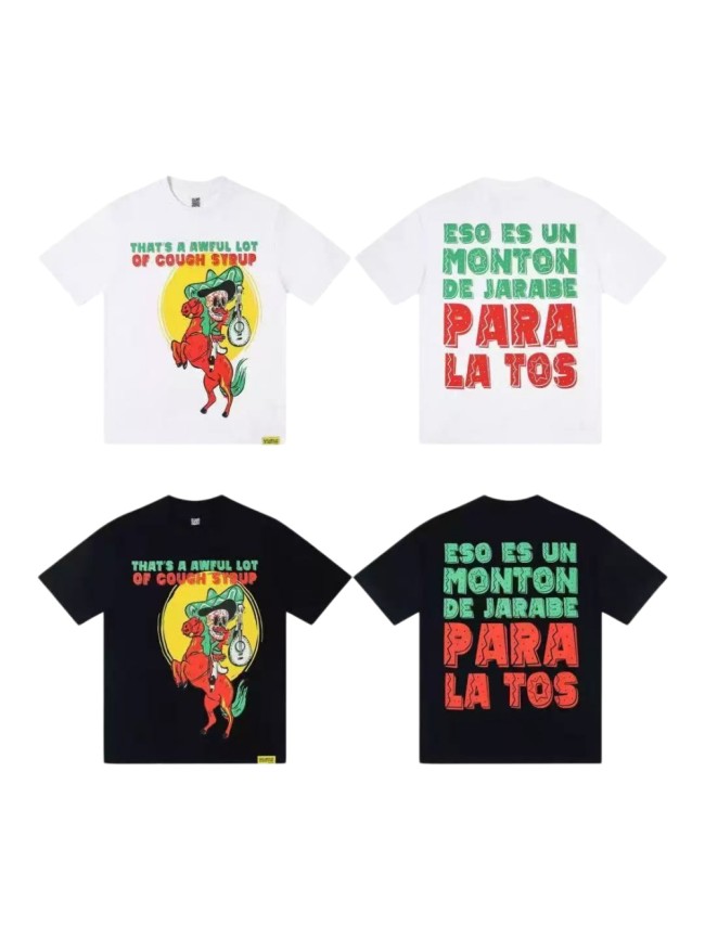 Day Of The Dead Mariachi Skeleton Horse Rider English Spanish Slogan Double Sided Print Tee 2 colors 29303796
