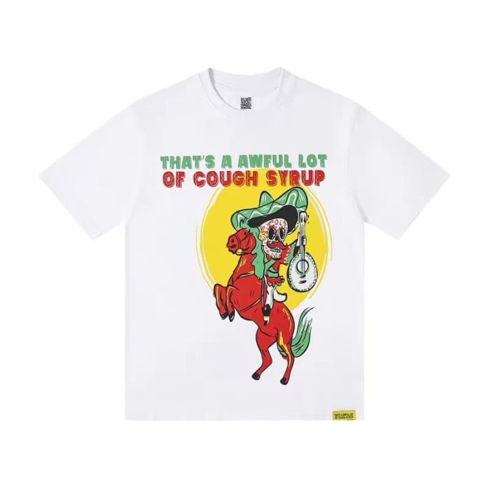 Day Of The Dead Mariachi Skeleton Horse Rider English Spanish Slogan Double Sided Print Tee 2 colors 29303796