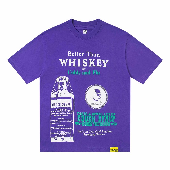 Retro Old Fashion Drug Label Typography Front Comic Bubble Text Graphic Print Tee 29303849