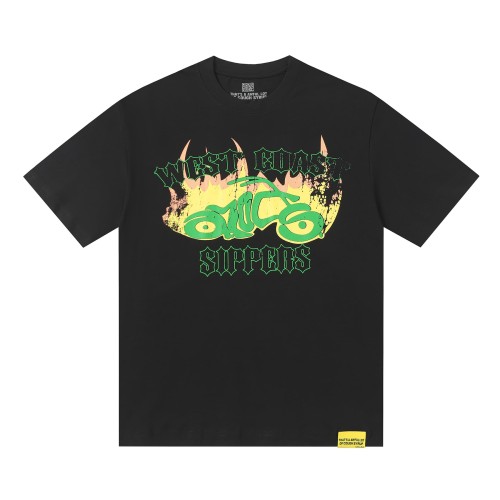 West Coast Sippers Flame Motorcycle Cross Double Sided Print Tee 2 29303788