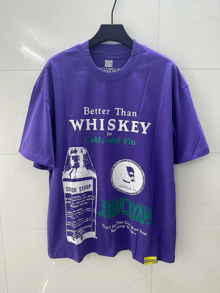Retro Old Fashion Drug Label Typography Front Comic Bubble Text Graphic Print Tee 29303849