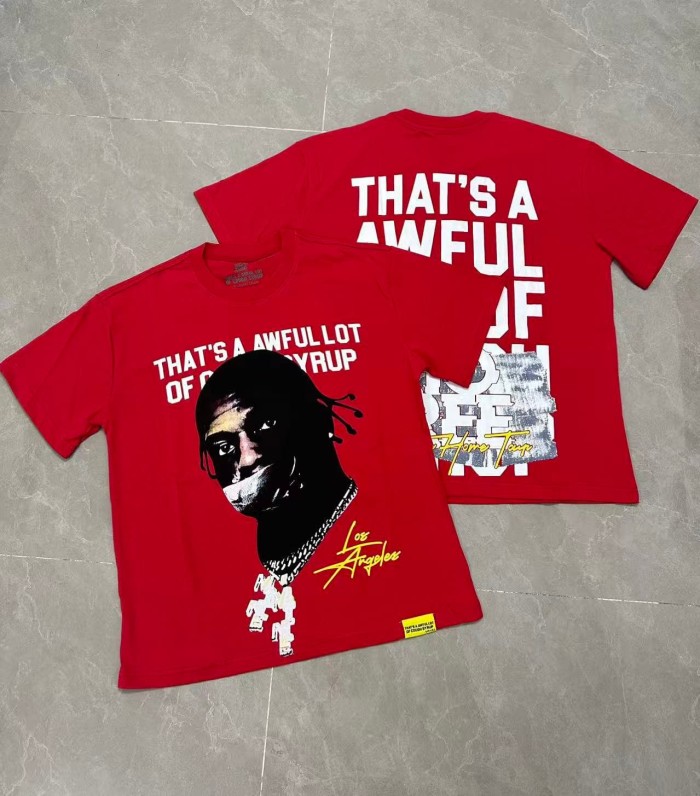 Rapper Portrait Los Angeles Signature Rio Free Motif Print Tee 2 colors 29303818