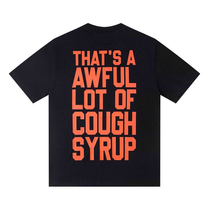 Red Hue Grim Reaper Group Portrait Gothic Death Letter Front Large Orange Bold Block Slogan Print Tee 29303887