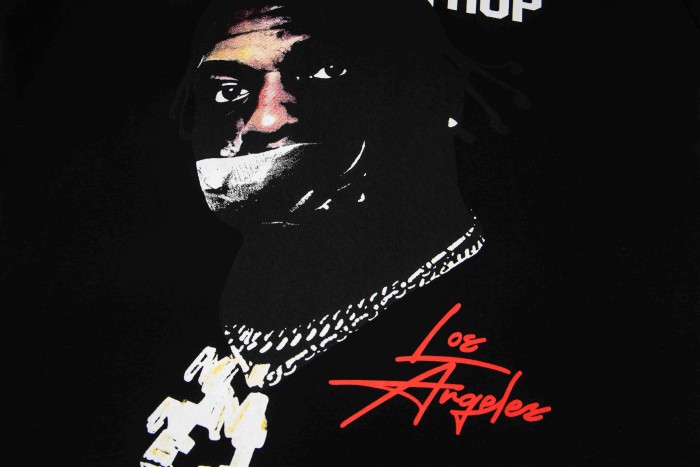Rapper Portrait Los Angeles Signature Rio Free Motif Print Tee 2 colors 29303818