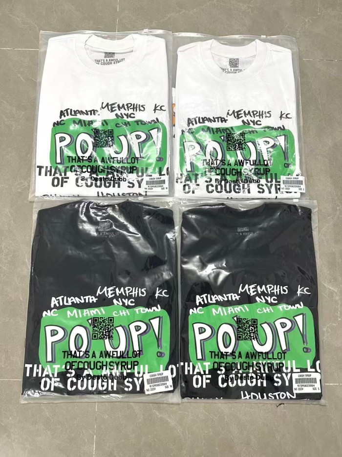 PO' UP US City Name List Green Box Text Gradient Flame Front Purple Syrup Dripping Disposable Cup Print Tee 2 colors 29303911