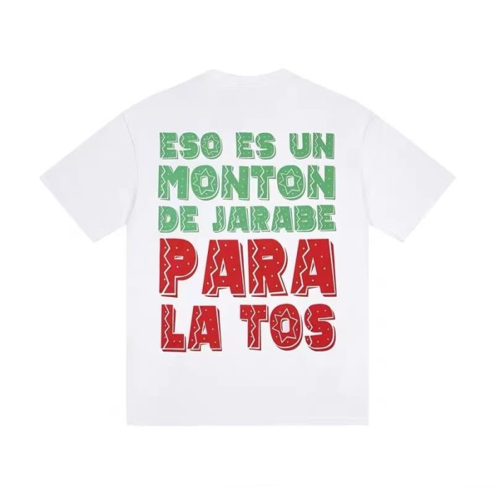 Day Of The Dead Mariachi Skeleton Horse Rider English Spanish Slogan Double Sided Print Tee 2 colors 29303796