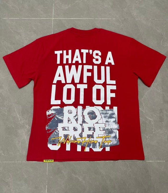 Rapper Portrait Los Angeles Signature Rio Free Motif Print Tee 2 colors 29303818