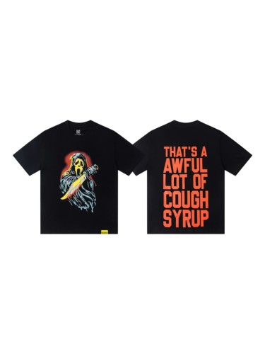 Scream Ghostface Hooded Killer Knife Figure Red Glow Background Double Sided Print Tee 29303863