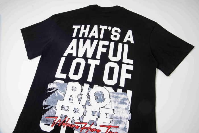 Rapper Portrait Los Angeles Signature Rio Free Motif Print Tee 2 colors 29303818