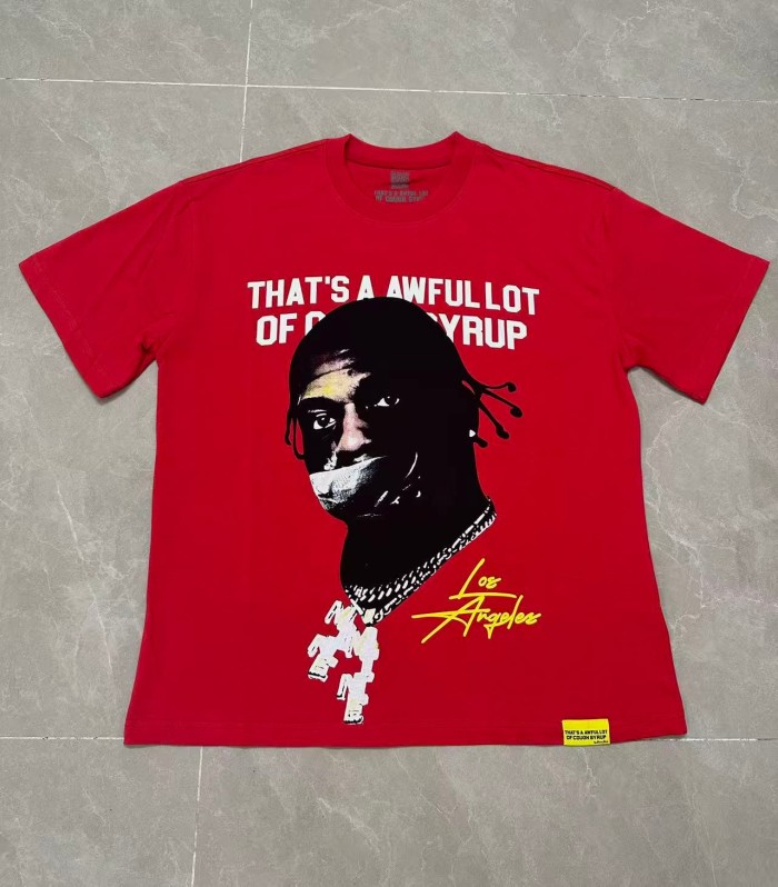 Rapper Portrait Los Angeles Signature Rio Free Motif Print Tee 2 colors 29303818