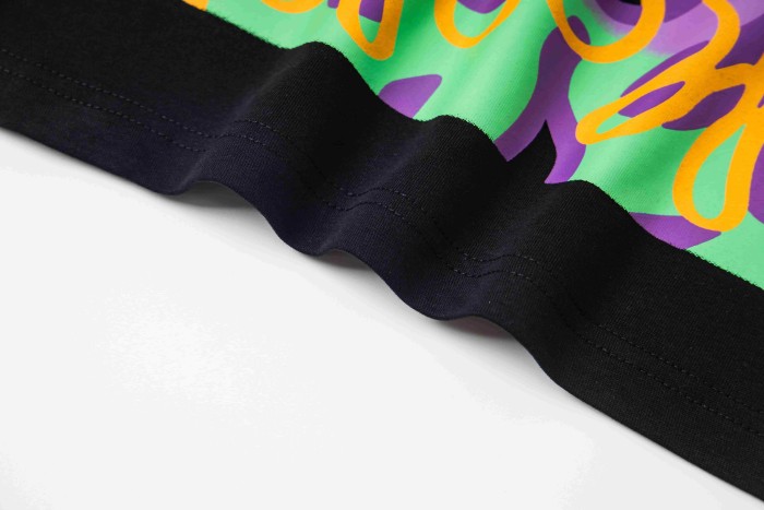 PO' UP US City Name List Green Box Text Gradient Flame Front Purple Syrup Dripping Disposable Cup Print Tee 2 colors 29303911