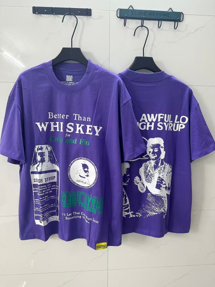 Retro Old Fashion Drug Label Typography Front Comic Bubble Text Graphic Print Tee 29303849
