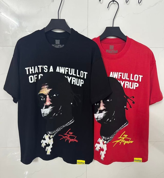 Rapper Portrait Los Angeles Signature Rio Free Motif Print Tee 2 colors 29303818