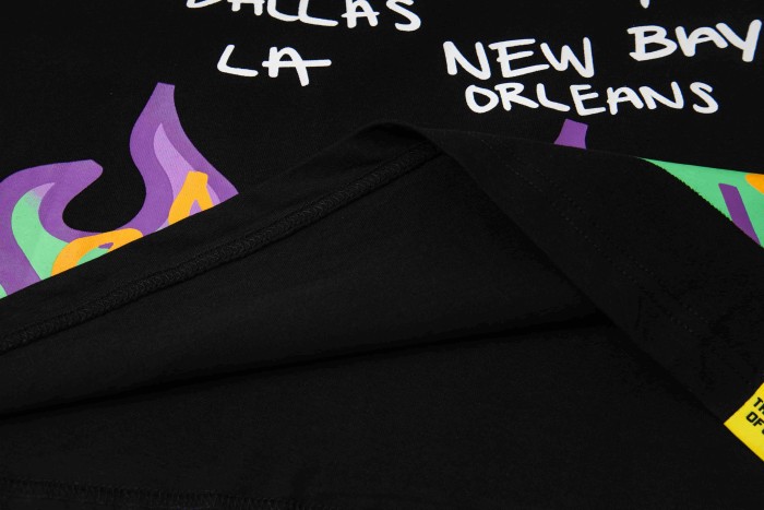 PO' UP US City Name List Green Box Text Gradient Flame Front Purple Syrup Dripping Disposable Cup Print Tee 2 colors 29303911