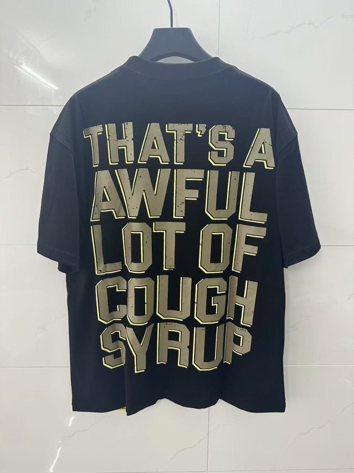 Vintage Distressed Army Grenade Graphic Back Big Stacked Text Print Tee 29303794