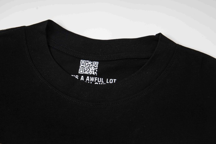 Movie Scene Two Characters Stacked Cash Portrait Photo Asaali Cursive Signature Contrast Double Slogan Tee 29303852