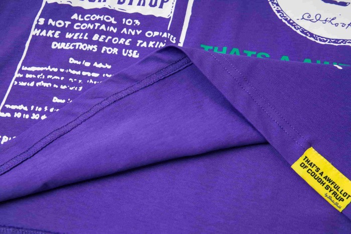 Retro Old Fashion Drug Label Typography Front Comic Bubble Text Graphic Print Tee 29303849