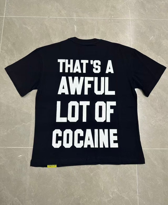 Movie Scene Two Characters Stacked Cash Portrait Photo Asaali Cursive Signature Contrast Double Slogan Tee 29303852