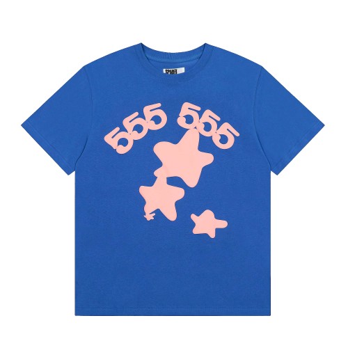 Y2K Drill Streetwear 3D Puff Print 555 Star Graphic Oversized T-Shirt 29304829