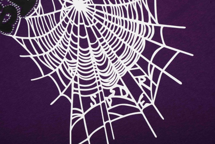 Drill Streetwear Outline Arch Sp5der Letter Matching Spider Web Graphic T-Shirt 4 colors 29304842