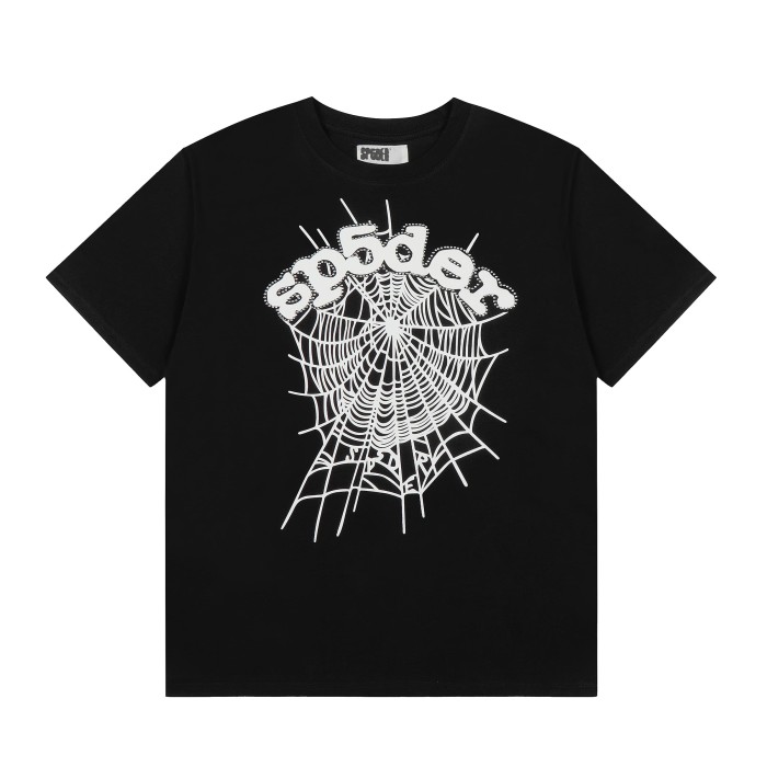 Drill Streetwear Outline Arch Sp5der Letter Matching Spider Web Graphic T-Shirt 4 colors 29304842