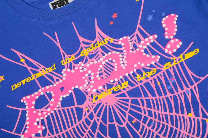 Y2K Drill Streetwear Splash Dot Popak Script Spider Web Graphic T-Shirt 4 colors 29304881