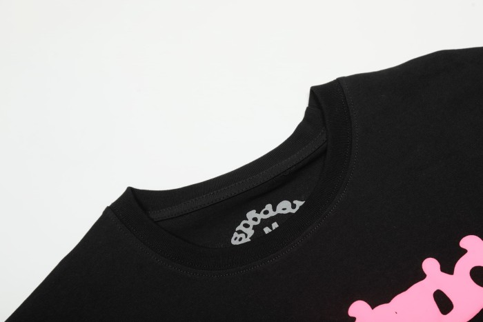 3D Raised Puff Foam Worldwide Web Letter & Large Spider Web Print T-Shirt 29305049