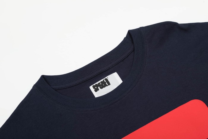 Drill Streetwear Oversized Bold Big Number 5 Contrast Silkscreen Front Print T-Shirt 29305054