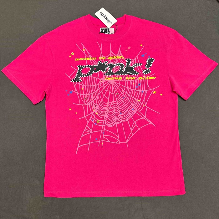 Y2K Drill Streetwear Splash Dot Popak Script Spider Web Graphic T-Shirt 4 colors 29304881
