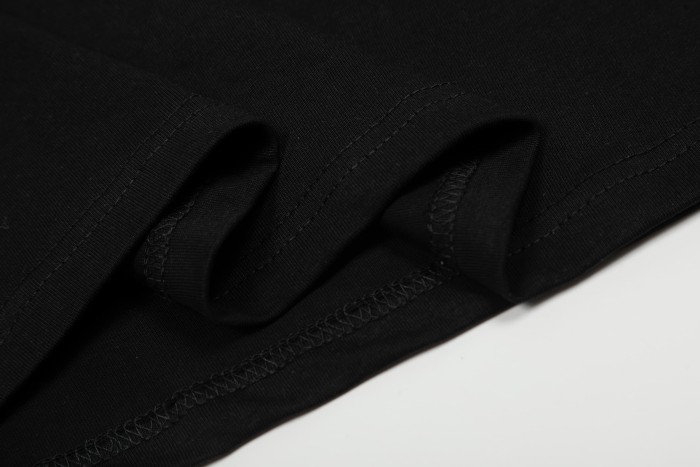 Streetwear Raglan 3 Stripes Sleeve Bold Large 5EX Contrast Silkscreen Front Print Two-Tone T-Shirt 2 colors 29305085