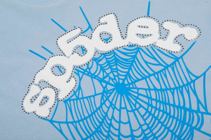 Drill Streetwear Outline Arch Sp5der Letter Matching Spider Web Graphic T-Shirt 4 colors 29304842
