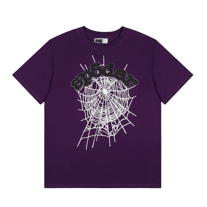 Drill Streetwear Outline Arch Sp5der Letter Matching Spider Web Graphic T-Shirt 4 colors 29304842