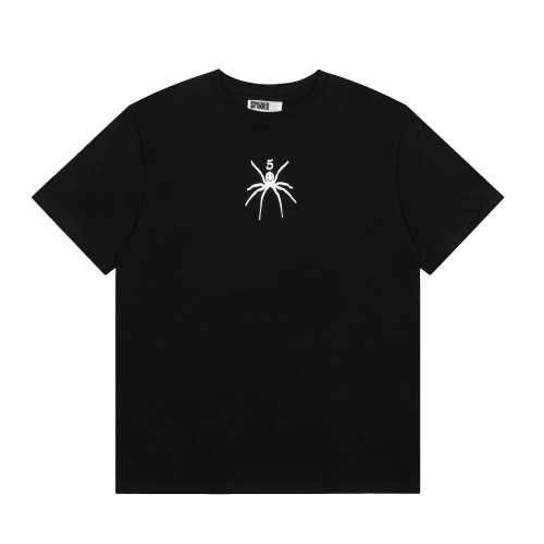 Silkscreen Print Mini Spider Number 5 Chest Graphic Abstract Splash Graffiti T-Shirt 3 colors 29305099